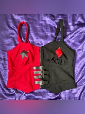 Harley Quinn The Suicide Squad Cosplay Top Sz XL